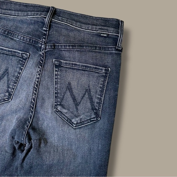 MOTHER Denim ‘The Pixie Dazzler Ankle Fray Jeans’ in “Night Shadow” Size 25 - Picture 15 of 16